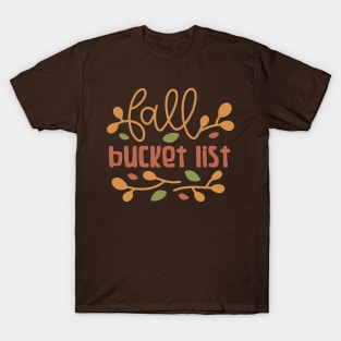 Fall Bucket List T-Shirt